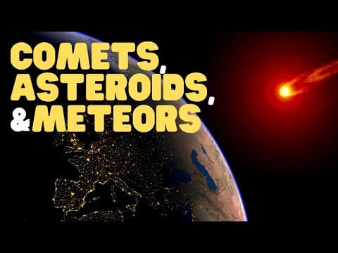 Comets, Asteroids, and Meteors | Learn all about what they are made of and how they differ thumbnail