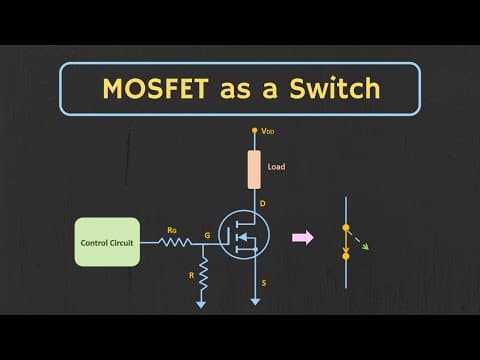 How to use MOSFET as a Switch ? MOSFET as a Switch Explained thumbnail