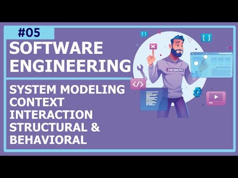 #Software #Engineering - Lecture 5 : System Modeling - Context, Interaction, Structural & Behavioral thumbnail