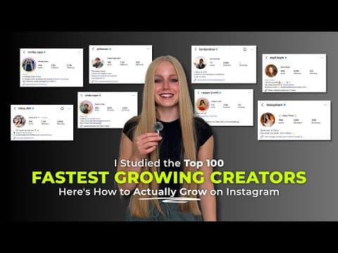 I Studied the Top 100 Fastest Growing Creators From This Year, Here's How to Actually Grow on IG. thumbnail