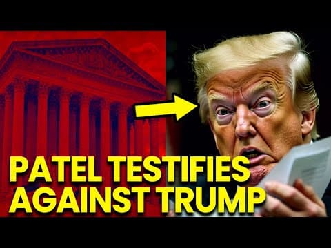 Trump SCREAMS as Kash Patel TESTIFIES Against Him DC PANICS thumbnail