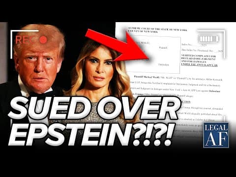 🚨 Melania Trump BLINDSIDED by NEW LAWSUIT over EPSTEIN?!? thumbnail
