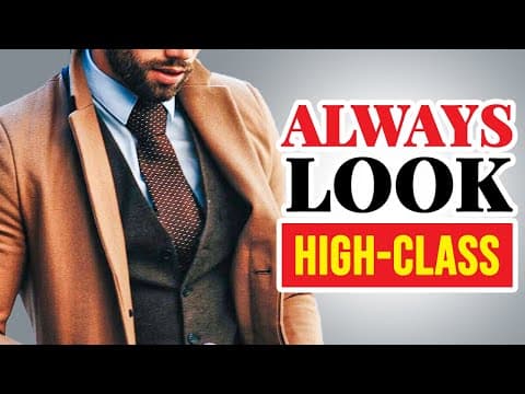#1 Rule To Always Look Classy  (How To Dress High Status) thumbnail