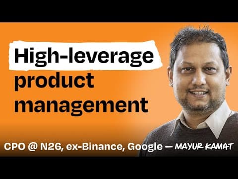 Unconventional product lessons from Binance, N26, Google, more | Mayur Kamat (CPO at N26) thumbnail