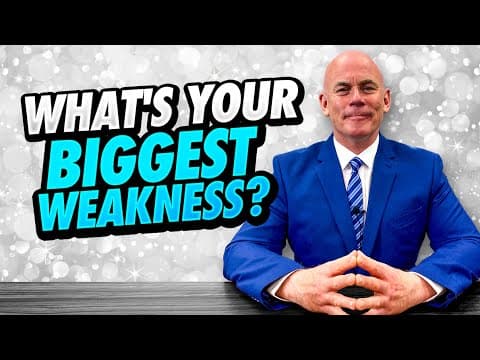 WHAT’S YOUR BIGGEST WEAKNESS? (11 GOOD WEAKNESSES To Use In A JOB INTERVIEW!) thumbnail