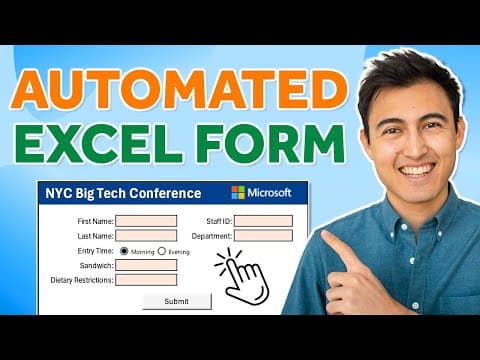 EASILY Make an Automated Data Entry Form in Excel thumbnail