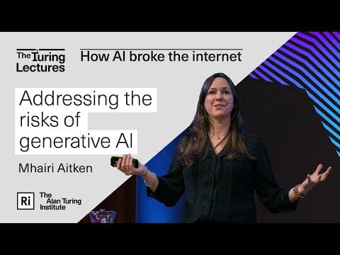The Turing Lectures: Addressing the risks of generative AI thumbnail