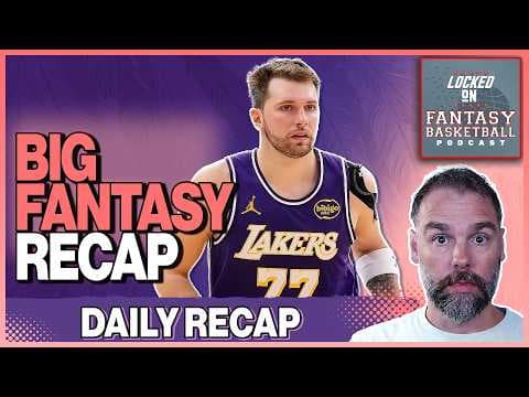 Luka Doncic's Big Night Fuels Lakers Win | Fantasy Basketball Recap thumbnail