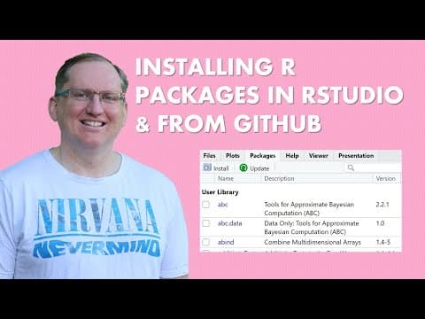 How to Install R Packages from CRAN and GitHub thumbnail