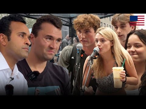 Charlie Kirk and Vivek Ramaswamy Take on Woke Mob at the University of Pittsburgh thumbnail