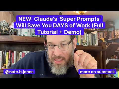 NEW: Claude's 'Super Prompts' Will Save You DAYS of Work (Full Tutorial + Demo) thumbnail