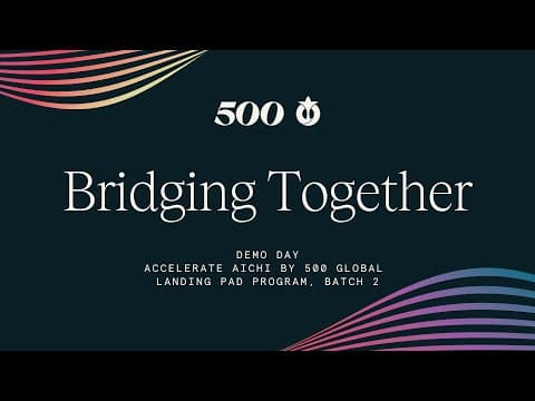 Accelerate Aichi by 500 Global, Landing Pad Program Batch 2 Demo Day 2023 thumbnail