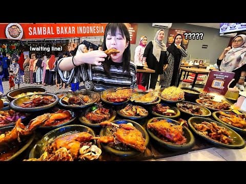 자카르타4탄)인도네시아의 김밥천국?!😲28인분만 시켰습니다..줄서서 먹는 삼발 바카르 먹방 thumbnail