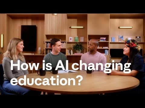 What Does AI Mean for Education? Anthropic's View thumbnail