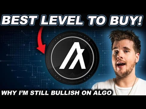BEST LEVEL TO BUY! (Why I'm Still BULLISH On Algorand) thumbnail