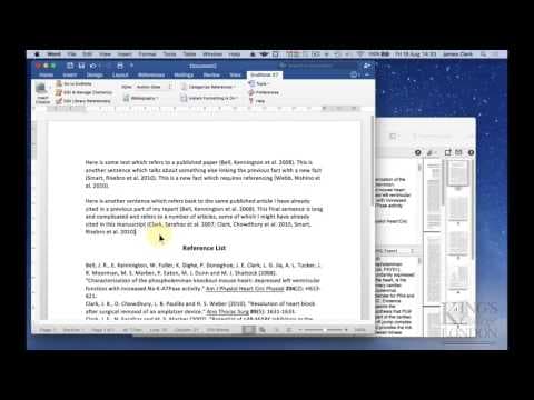 using EndNote X7 to insert and manage refereneces thumbnail