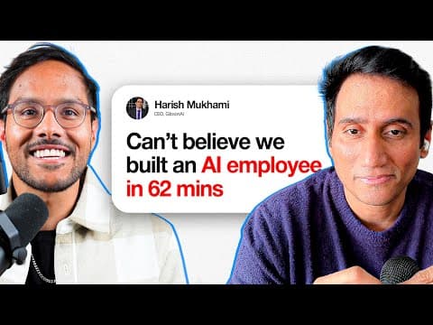 I can’t believe we built an AI employee in 62 mins (Cursor, ChatGPT, Gibson) thumbnail