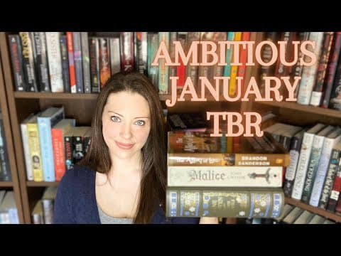 AMBITIOUS JANUARY 2021 TBR [Starting one of my most anticipated series of 2021 & retrying a DNF]!!! thumbnail
