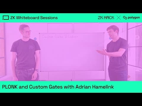 ZK Whiteboard Sessions - Module Five: PLONK and Custom Gates with Adrian Hamelink thumbnail