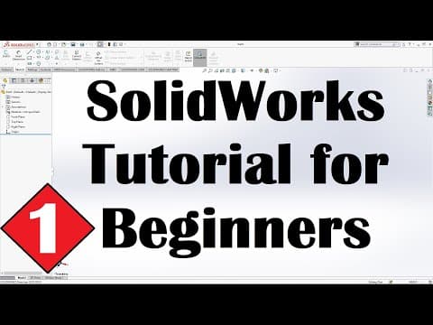 SolidWorks Tutorial for Beginners #1 thumbnail