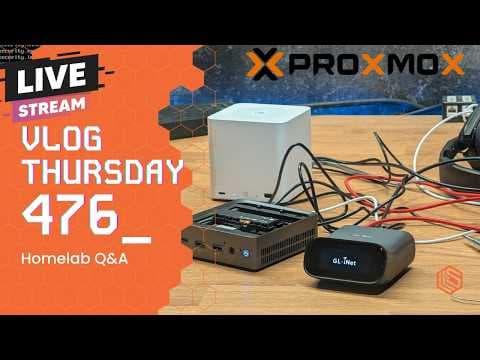 VLOG Thursday 476: Proxmox Backup Permissions, Containers, Virtualization,  and Homelab Q&A thumbnail