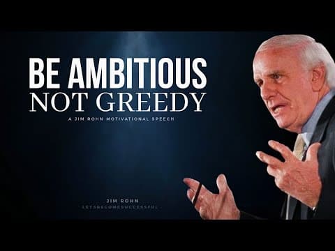 The Power Of AMBITION | Jim Rohn | Motivation | Let's Become Successful thumbnail