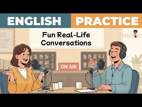 Funny English Conversation Practice 😄 | Real Stories to Speak English Naturally | English Podcast thumbnail