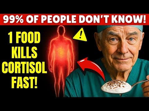 Always Waking Up at 3AM? Eat These 5 Foods to Lower Cortisol FAST After 60 | Senior Health Tips thumbnail