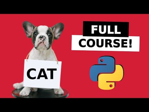Image classification with Python FULL COURSE | Computer vision thumbnail