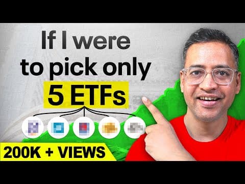 I will pick these 5 ETFs for My Perfect Portfolio (Diversified + Growth) - MUST Watch - Rahul Jain thumbnail