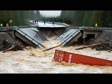 Montana, USA! Massive Flooding Destroys Roads and Collapses Bridges |Widespread Destruction in Libby thumbnail