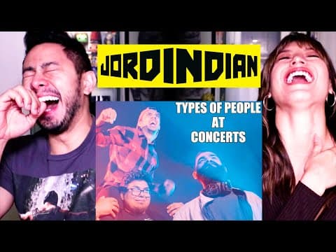 JORDINDIAN | TYPES OF PEOPLE AT CONCERTS | Reaction | Jaby Koay thumbnail