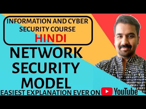 Network Security Model ll Information and Cyber Security Course Explained in Hindi thumbnail