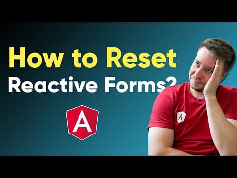 Reset Forms in Angular using Reactive Forms thumbnail