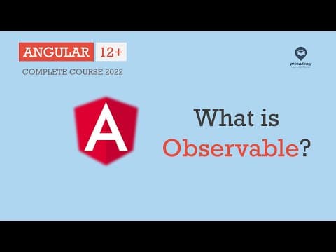 What is Observable | Observables | Angular 12+ thumbnail