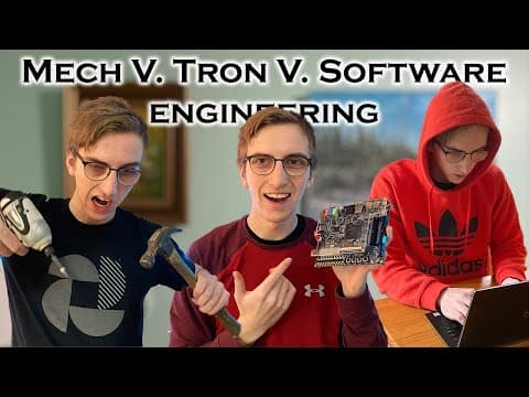 Mechatronics VS Software VS Mechanical Engineering! | Differences and Similarities thumbnail