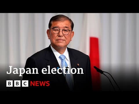 Japan Prime Minister Ishiba vows to stay on despite election loss | BBC News thumbnail