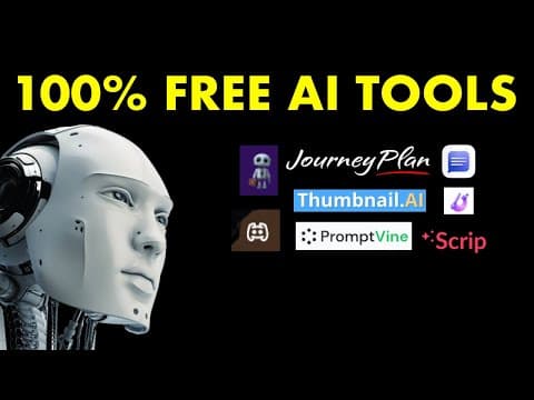 10 Free AI Tools To 10x Your Life 🤫 thumbnail