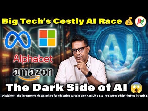 AI Mania Warning ⚠️ Are Amazon, Meta & Google Fueling the Next Tech Bubble? | Be Rich thumbnail