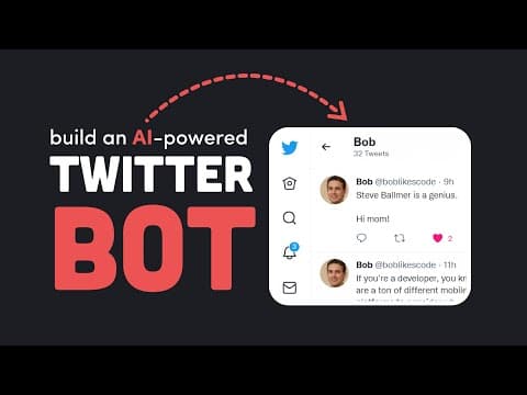 How I post banger tweets with artificial intelligence // Twitter Bot Tutorial thumbnail