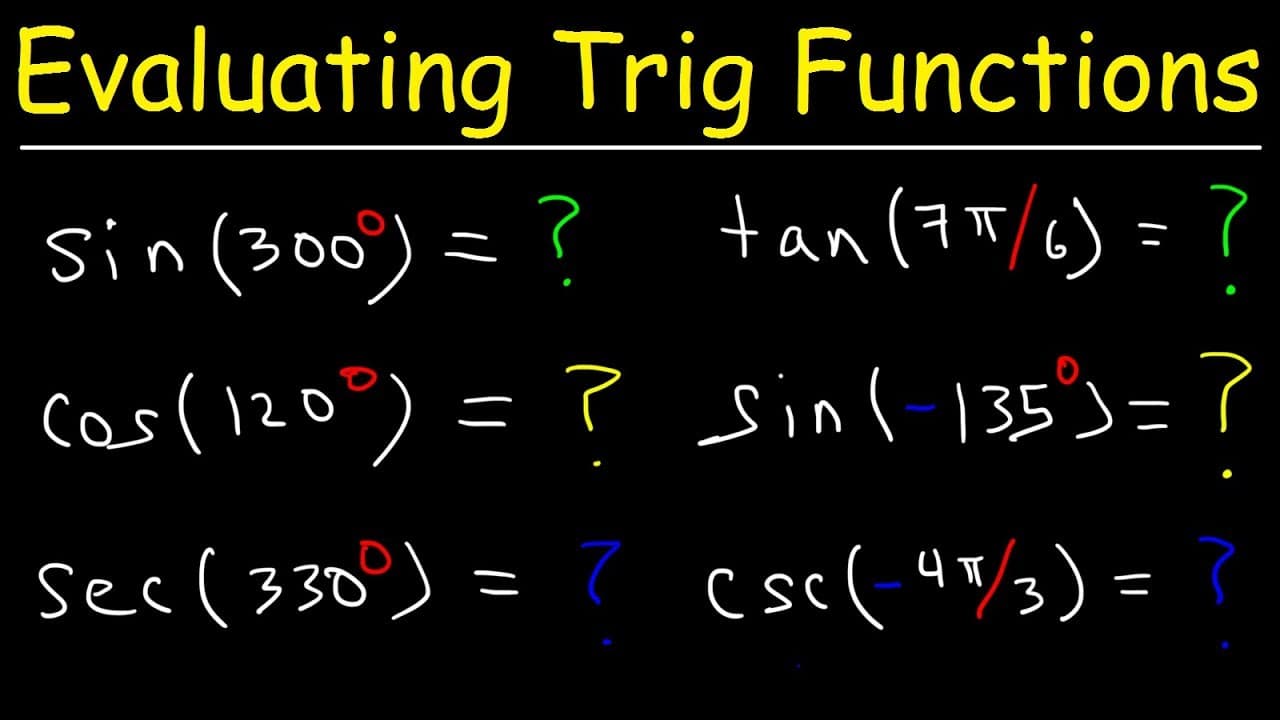 How To Use Reference Angles to Evaluate Trigonometric Functions | Glasp