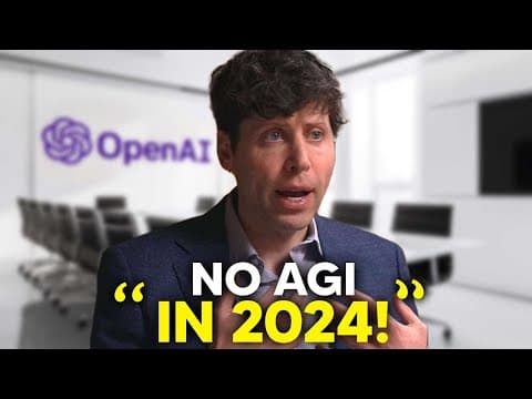 Will OpenAI Deliver AGI by 2024 or Not? thumbnail