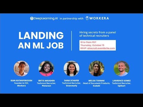 Landing an ML Job- secrets from technical recruiters thumbnail