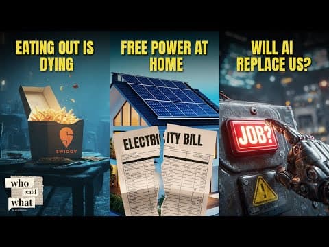 Less Dining Out, More Solar Power, and the AI Job Puzzle | Who said What?S2E10 thumbnail