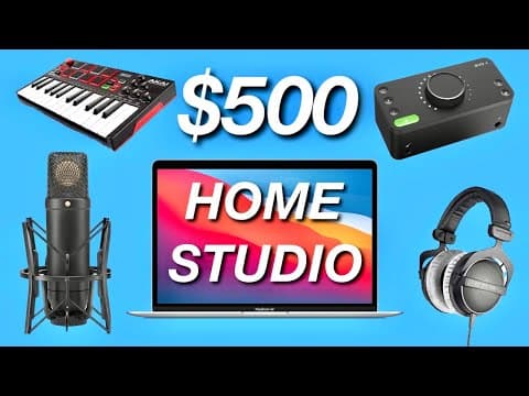 How to Build a Home Studio on a $500 Budget thumbnail
