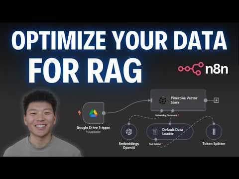 Vector Database Optimization with n8n: Metadata, Text Splitting, & Embeddings thumbnail