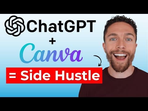 Easiest ChatGPT + Canva Workflow To Start an Online Business thumbnail