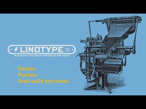 Linotype: The Film - In Search of the Eighth Wonder of the World (2020) | Full Movie | Doc Movie thumbnail