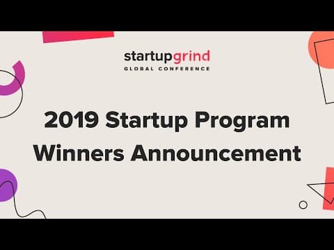 2019 Startup Program Winners Announcement thumbnail