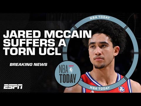 BREAKING 🚨 Jared McCain suffered torn UCL in right thumb - Tim Bontemps | NBA Today thumbnail